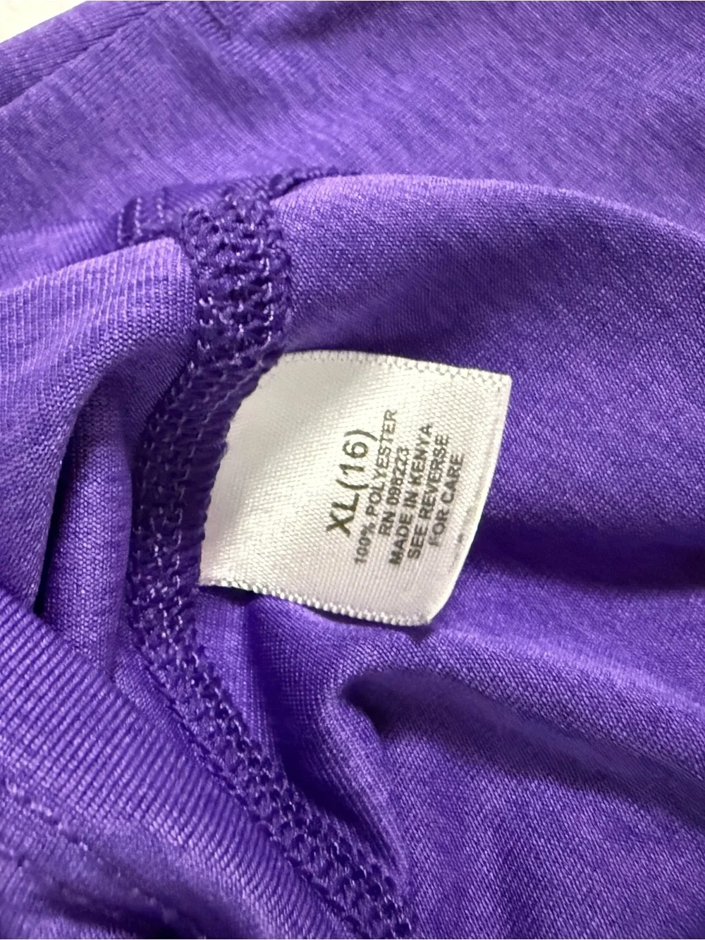 BCG Girls XL 16 Purple Lightweight Performance Hoodie Long Sleeve Thumbholes